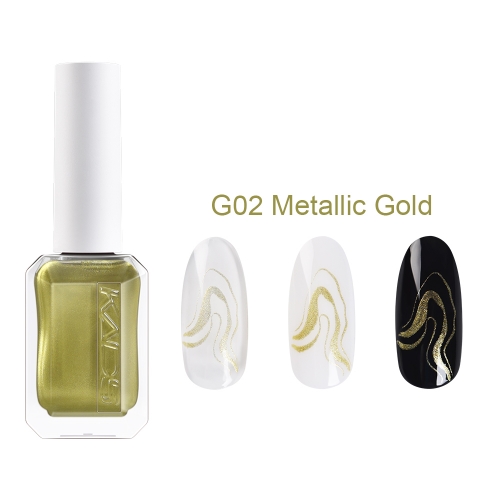 Nail Stamp Polish G02 Metallic Gold 11ml New Bottle