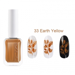 Nail Stamp Polish 33 Earth Yellow 11ml New Bottle