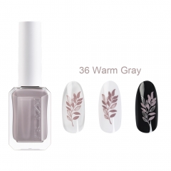 Nail Stamp Polish 36 Warm Gray 11ml New Bottle