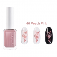 Nail Stamp Polish 46 Peach Pink 11ml New Bottle