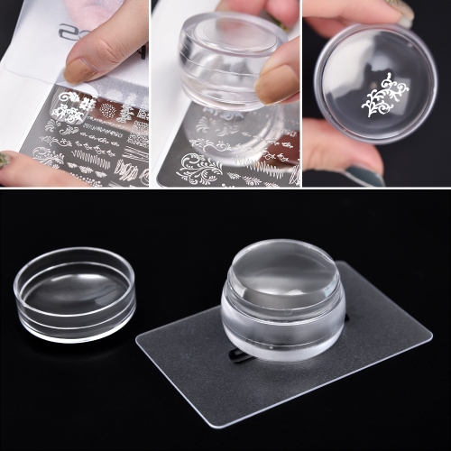 Transparent Silicone Stamper&Scraper Set - Flat 410180