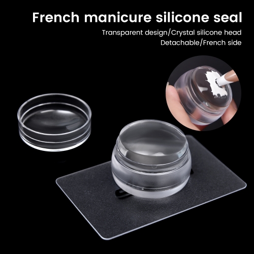 Transparent Silicone Stamper&Scraper Set - Flat 410180