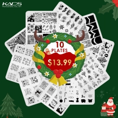Christmas Stamp Plates Kit 10pcs