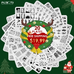 Christmas Stamp Plates Kit 20pcs