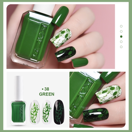 Nail Stamp Polish 38 Green 11ml New Bottle