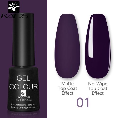 K KADS Gel Nail Polish Purple Black