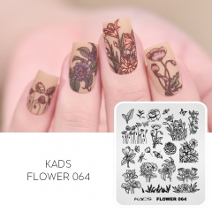 Flower 064 Nail Stamping Plate Floral & Botanical Illustrations