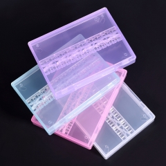 Card Slot Nail Drill Bits Holder Plastic Case - 14 Positions 410214