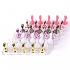 5Pcs/Set Nail Practice Stand Magnetic Suction Chessboard 410219