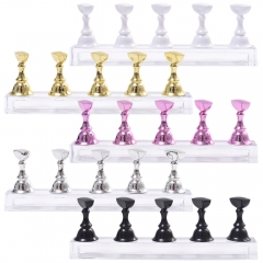 5Pcs/Set Nail Practice Stand Magnetic Suction Chessboard 410237