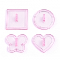 Four Different Shape Nail Practice Stand Nail Display Holder 410221