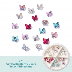 1 Crystal Butterfly Sharp Base