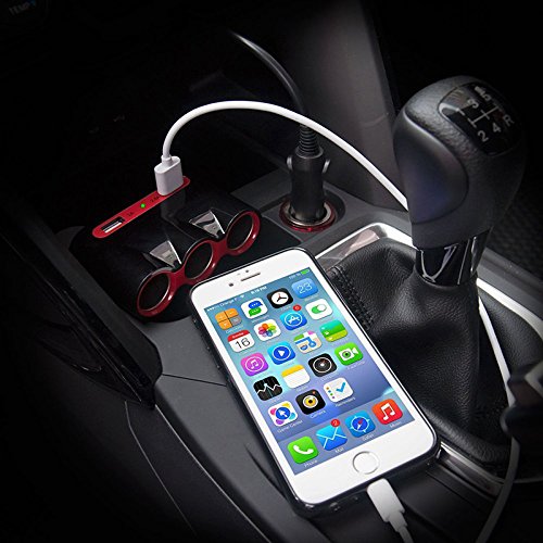 5 ports 45W USB Car Charger built-in fuse to protect your devices safe