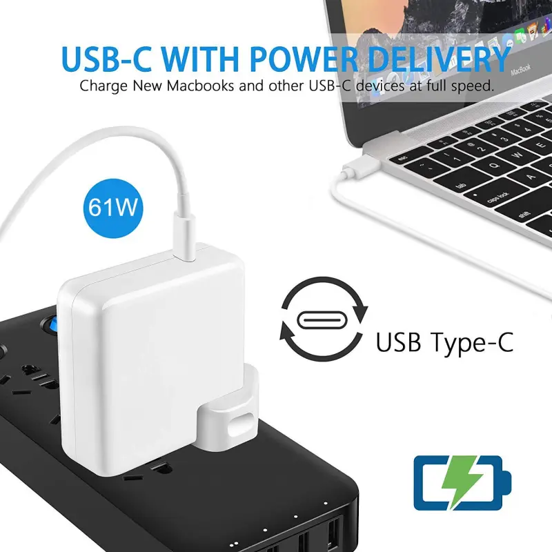 Upgraded 61W USB-C Power Adapter