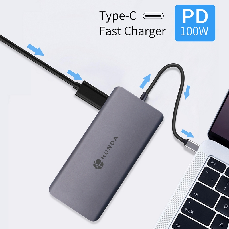 USB C Hub for Macbook Pro, PD 100w output