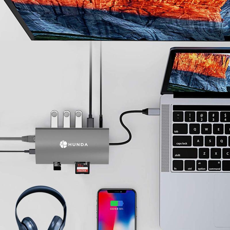9-in-1 Multifunction USB-C Hub with Power Delivery