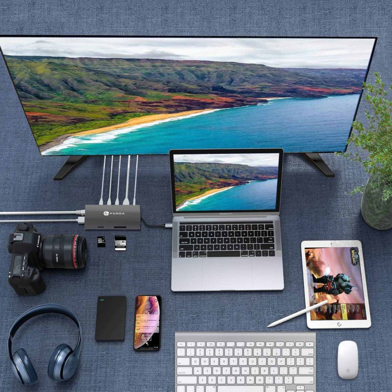 9-in-1 Multifunction USB-C Hub with Power Delivery