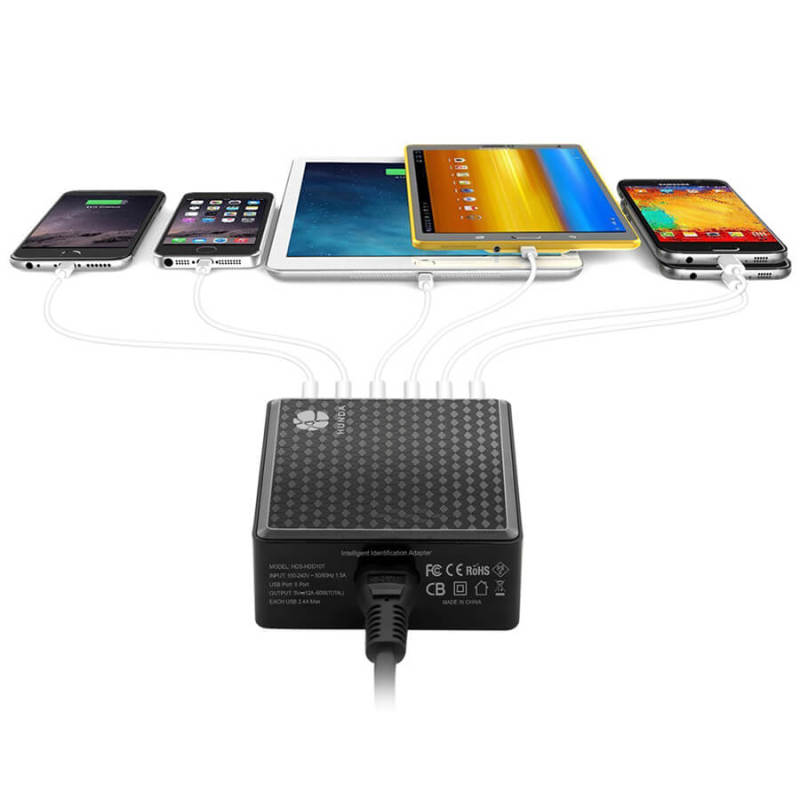 6 Port USB Charger Station For mobile phone  50W