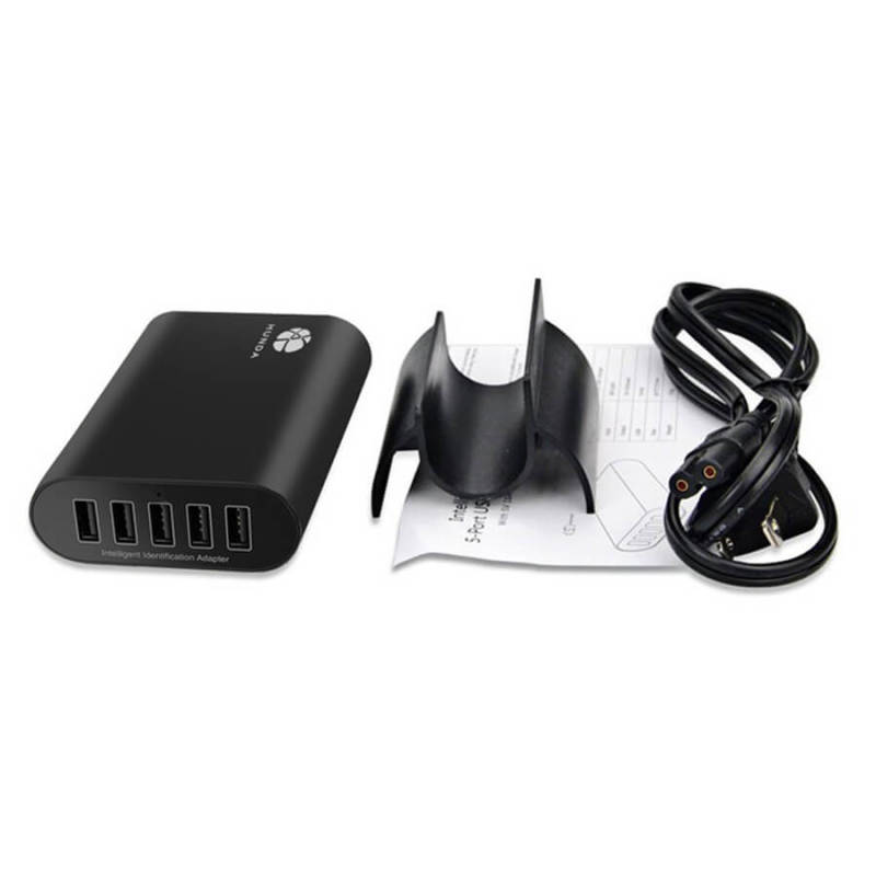5 Ports USB Multi Charger Station 50W For Cell Phones And Tablets