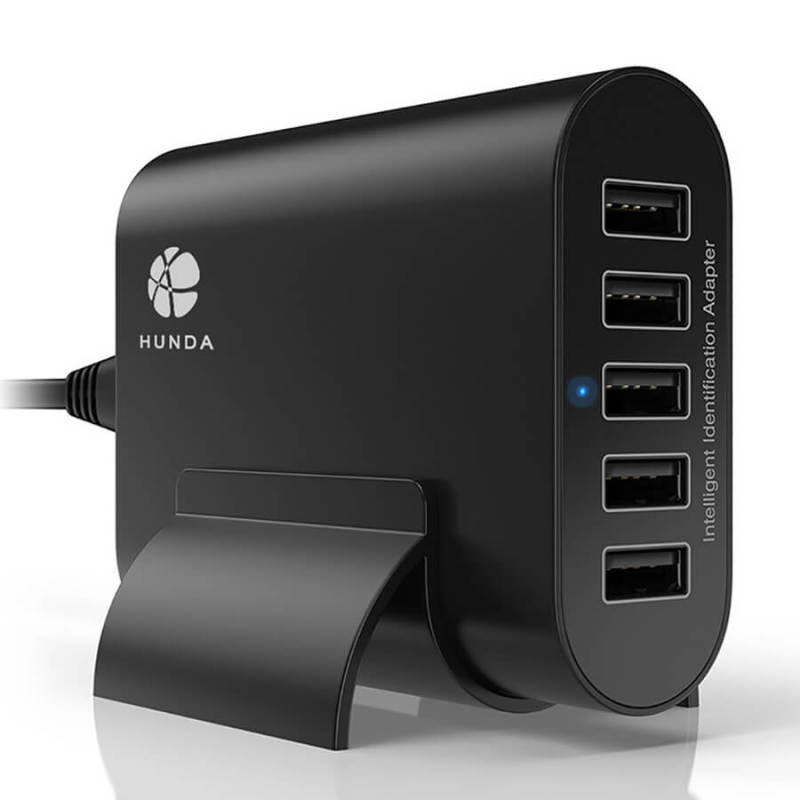 5 Ports USB Multi Charger Station 50W For Cell Phones And Tablets