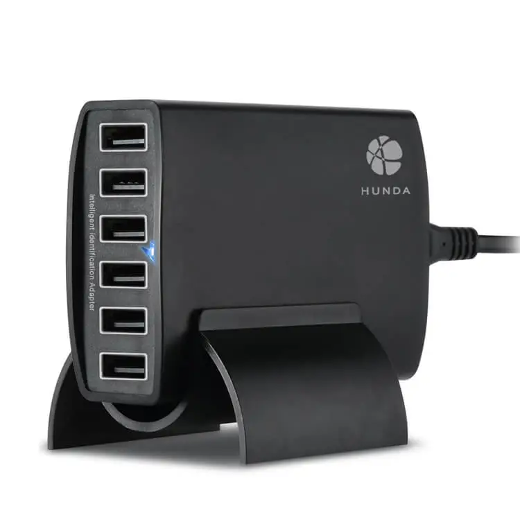 6 Port USB Charger Station for Cell Phones, 5V 10A 50W power supply