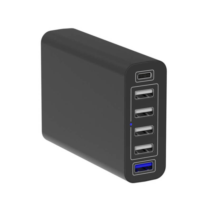 60W USB Multi Charger Station Type-A&amp;C  6 Ports