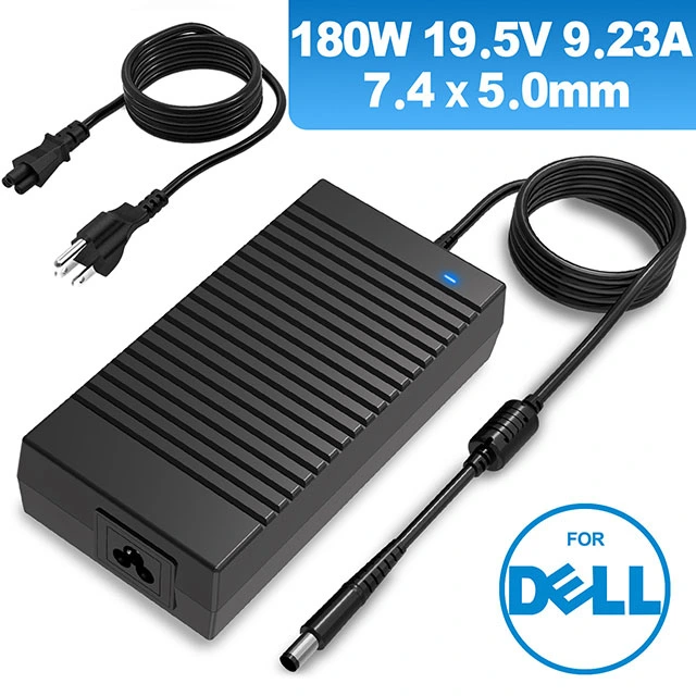 19.5V 9.23A 180W 7.4x5.0mm DC Connector AC Adapter For Dell  Alienware