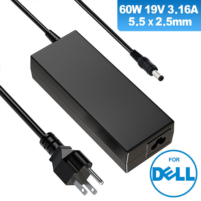 Laptop Charger 19V 3.16A  60W For Dell, HP, Toshiba ,