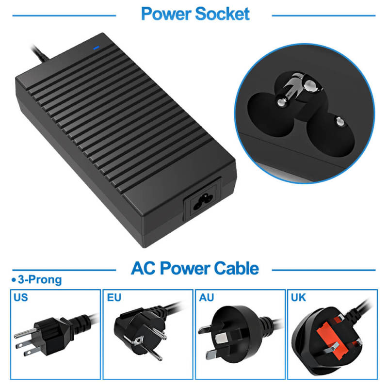 Laptop Charger For Dell XPS 15 L501/502, Alienware  M14x M15x M16x ---19.5V 7.7A 150W