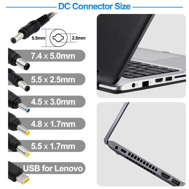 20V 3.25A 65W Charger for Laptop Lenovo
