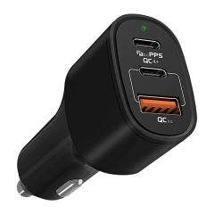 60W USB C Car Charger 2C + A, 30W USB C PD3.0 PPS