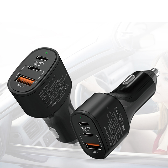 60W USB C Car Charger 2C + A, 30W USB C PD3.0 PPS