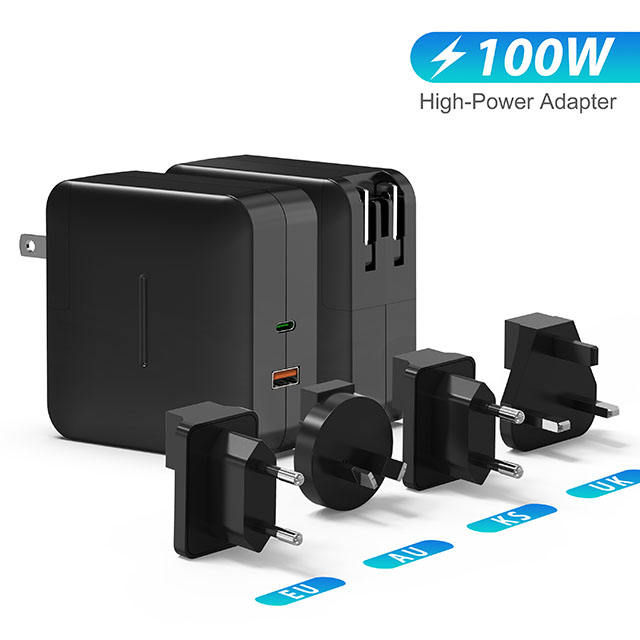 100W 1C1A PD3.0 PPS Super Fast Charger With US Foldable Plug -Huwder
