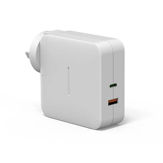 65W Dual Ports PD Charger 1*Type-C + 1*USB-A -Hunda