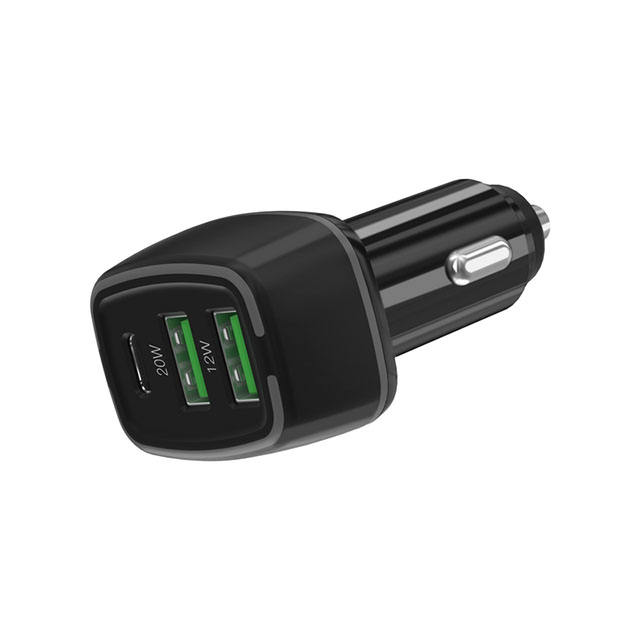 30W 3 USB Ports Car Charger Fast Charging USB C PD  -Huwder Wholesale