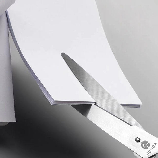 Steel Office Scissors, All Purpose Scissors for cutting paper, cardboard, fabric, photos, other materials -HUNDA