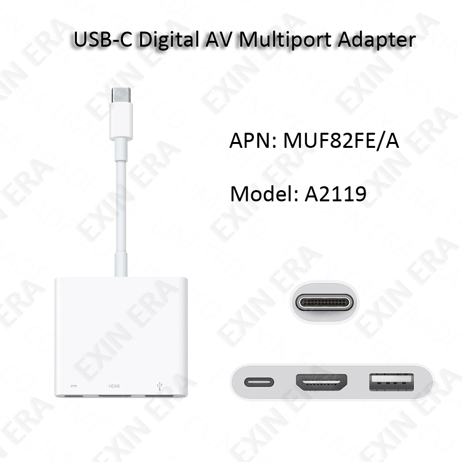 Apple Digital AV Multiport Adapter - adapter - HDMI / USB - MUF82AM/A - USB  Cables 