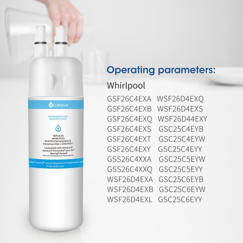 KitchenAid KFFS20EYBL00 Water Filter (OEM) EDR2RXD1 W10413645A Water Filter  2-Pack