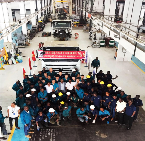 Sinotruk's 1,000th tractor rolls off line at Sinotruk Nigeria