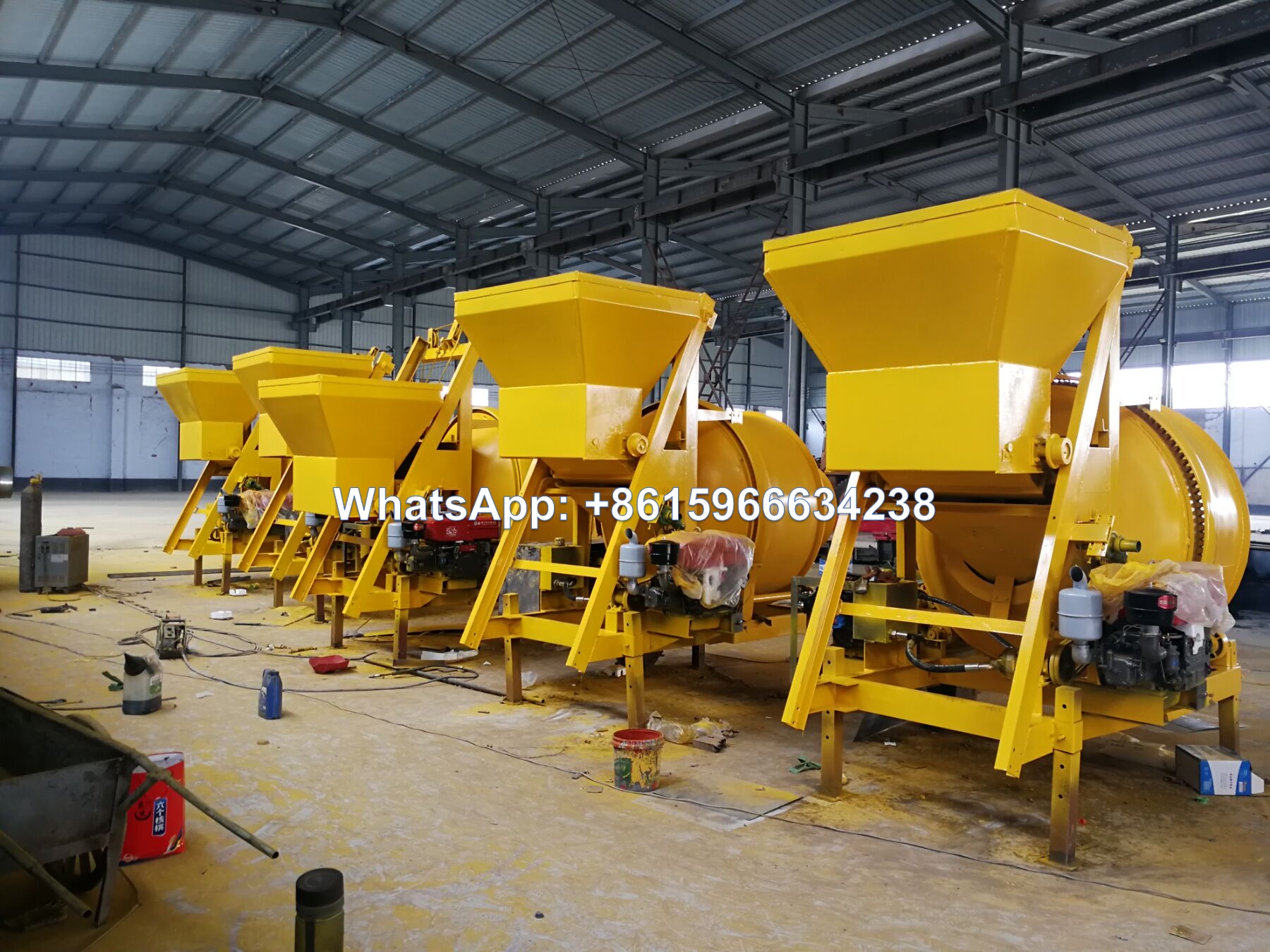 Hydraulic Diesel 500L Concrete Mixer for sale