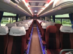 China 12.5 meters 3 axle Coach Bus 50-60 seats luxury bus