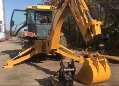 China TLB 4 in 1 Tractor Backhoe Loader 8200KG 1CBM bucket