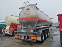 Strong 3 axle Aluminum Fuel Tanker Trailers 42000Liters sale