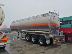 Strong 3 axle Aluminum Fuel Tanker Trailers 42000Liters sale