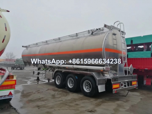 Strong 3 axle Aluminum Fuel Tanker Trailers 42000Liters sale