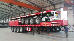 Sinotruk 4 axle 60 tone sidewall cargo trailer