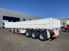 Sinotruk 3 axle dropside trailer sidewall trailer to carry grains containers