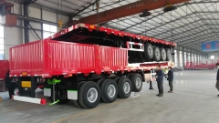 Sinotruk 4 axle 60 tone sidewall cargo trailer