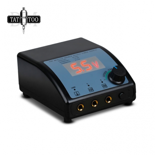 Professional Tattoo Power Supply Blue Screen Big Power Supply Digital LCD Tattoo Machine With High Quality Power Cord