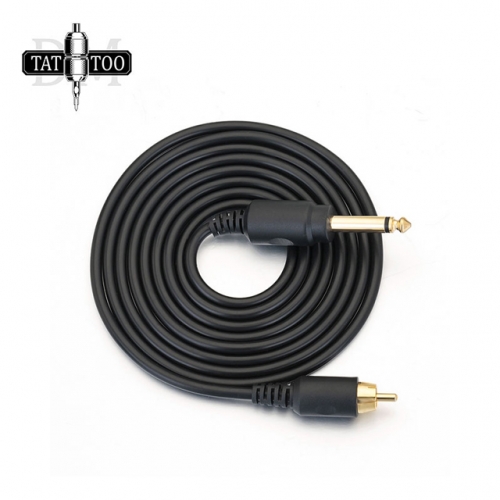 Fireproof Silicone RCA Power Cord High Quality 2M Soft Tattoo Cable Tattoo Clip Cord For Tattoo Machine
